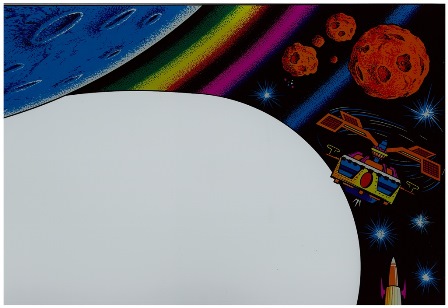 Zaccaria Zaxxon monitor glass scan - top right